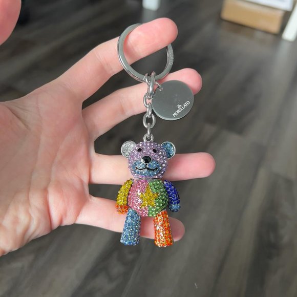 Multicoloured glittered Morellato Teddy Bear Key Chain - Picture 5 of 15